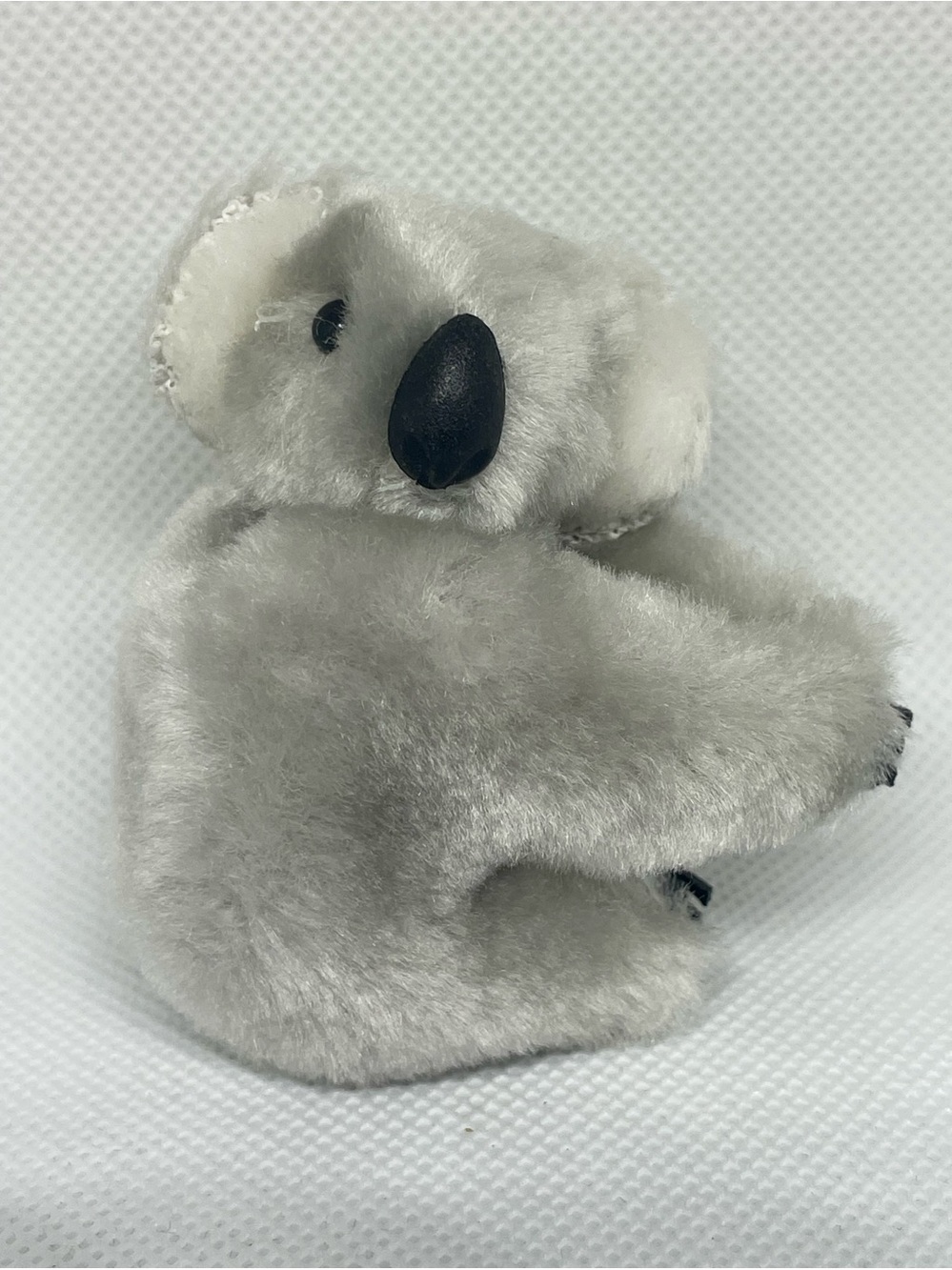 Vintage Gray Koala Bear Claw Clip On Pencil Hugger Plush Topper 80’s Rare HTF